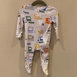 Angel Dear soft blue One Piece with Colorful computer Print